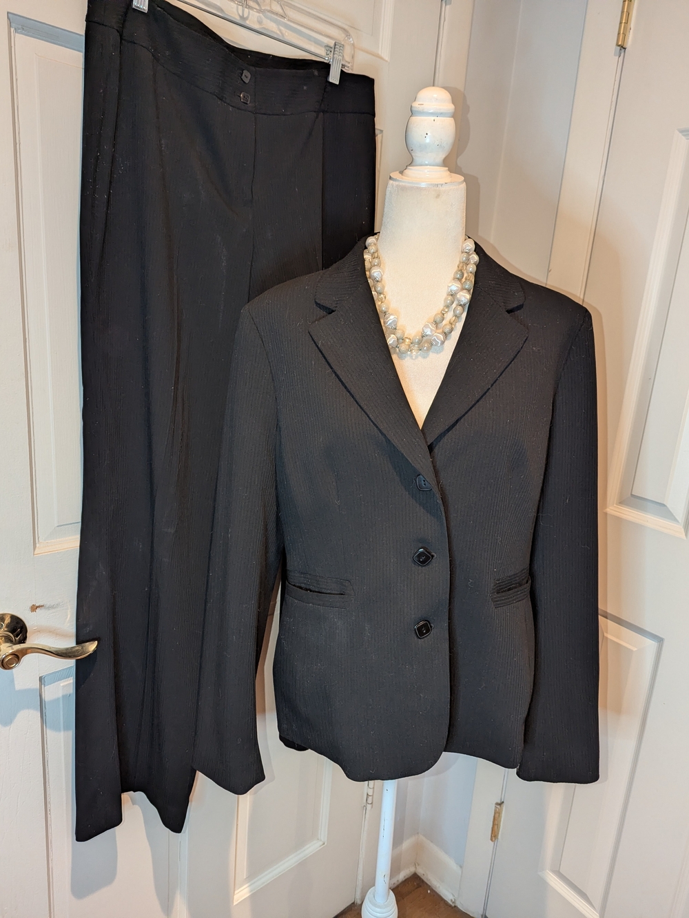 Classic Black Women's Suit Blazer and Pants
